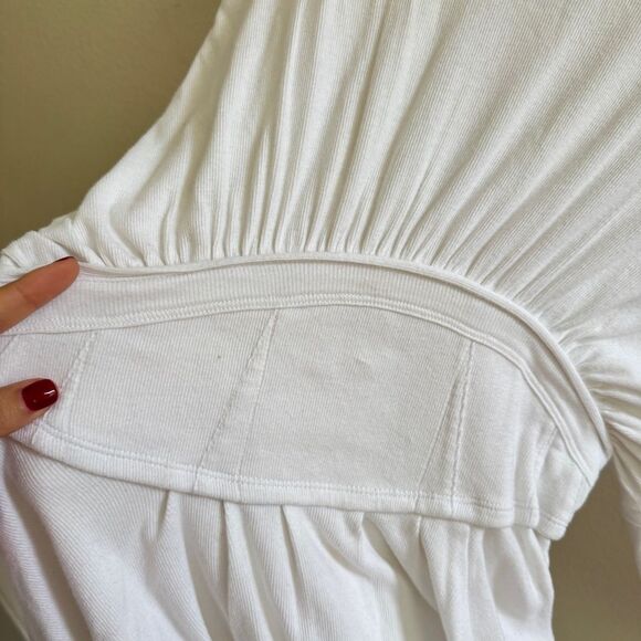 Free People Time Traveler White Long Sleeve Top XS - Picture 9 of 12